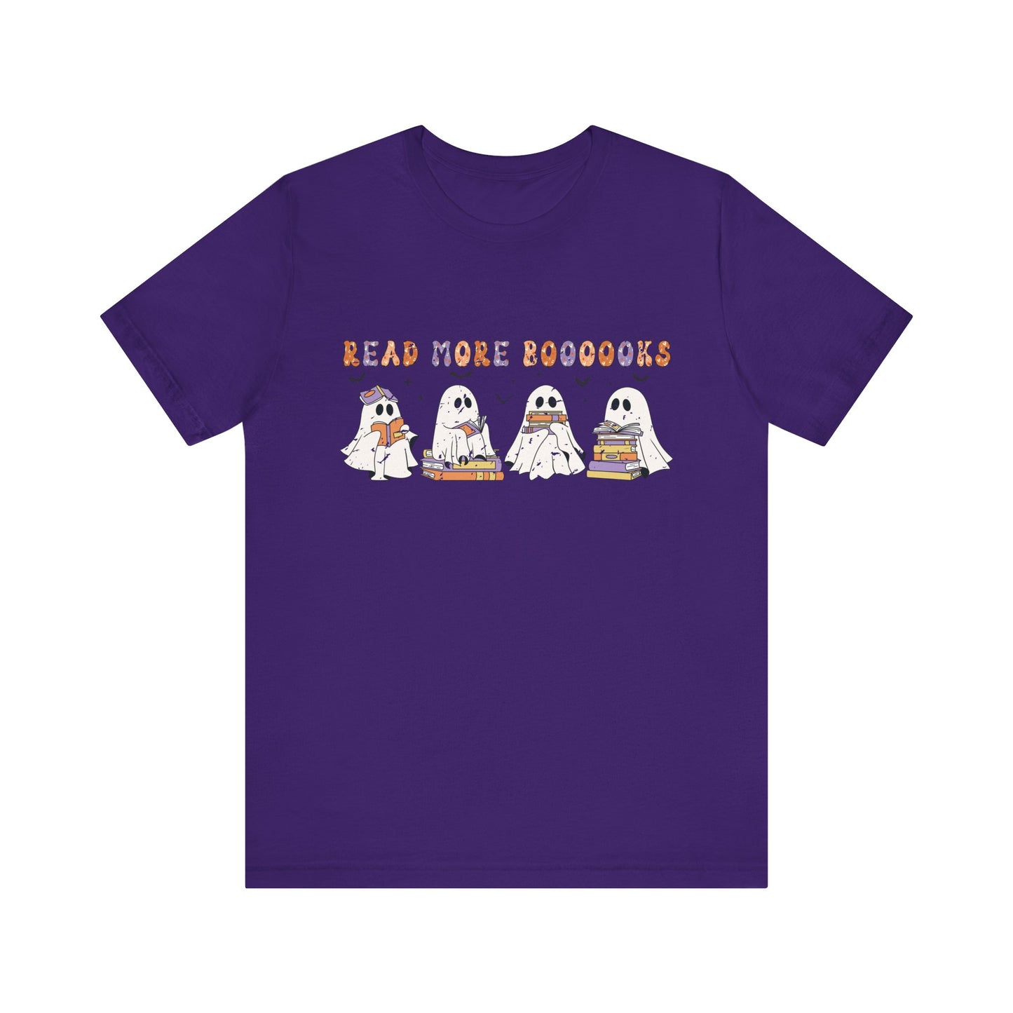 Cute Reading Ghosts Tee, Unisex Jersey Short Sleeve Tee, Halloween Costume, Book Lover Gift, Cozy Casual Wear, Spooky Book Shirt