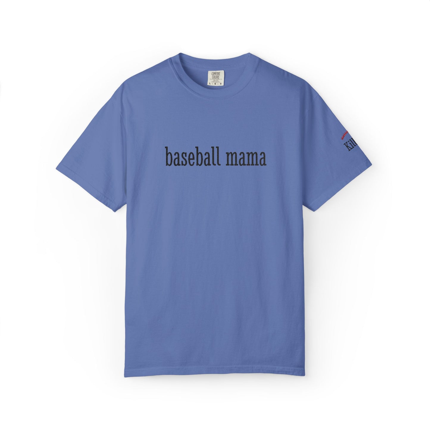 Baseball Mama Custom Name Embroidery T-Shirt - Baseball Mom Gift