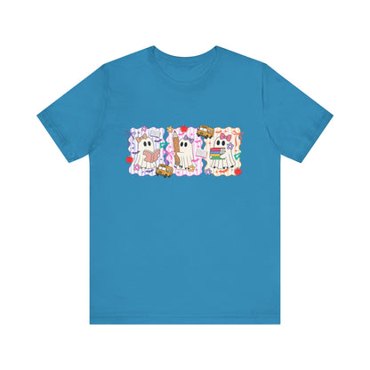 Cute Cartoon Character Tee, Unisex Jersey Shirt for Kids, Fun Graphic Tee for Parties, Birthdays, Casual Wear, Gift for Animal Lovers