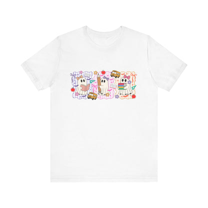 Cute Cartoon Character Tee, Unisex Jersey Shirt for Kids, Fun Graphic Tee for Parties, Birthdays, Casual Wear, Gift for Animal Lovers