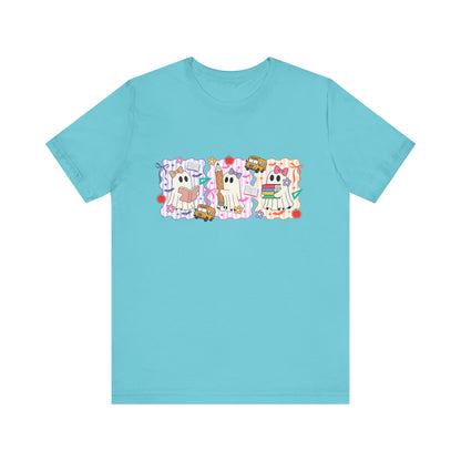 Cute Cartoon Character Tee, Unisex Jersey Shirt for Kids, Fun Graphic Tee for Parties, Birthdays, Casual Wear, Gift for Animal Lovers