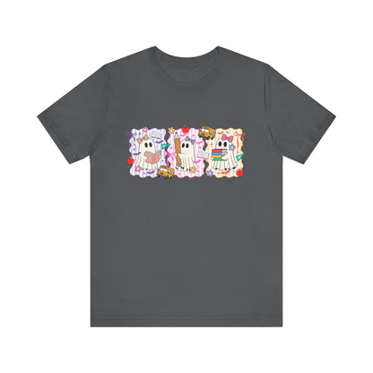 Cute Cartoon Character Tee, Unisex Jersey Shirt for Kids, Fun Graphic Tee for Parties, Birthdays, Casual Wear, Gift for Animal Lovers