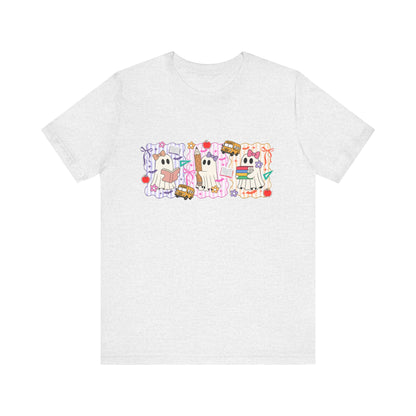 Cute Cartoon Character Tee, Unisex Jersey Shirt for Kids, Fun Graphic Tee for Parties, Birthdays, Casual Wear, Gift for Animal Lovers