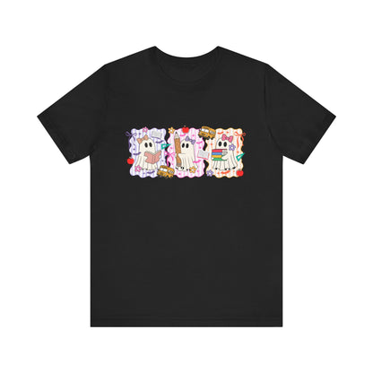 Cute Cartoon Character Tee, Unisex Jersey Shirt for Kids, Fun Graphic Tee for Parties, Birthdays, Casual Wear, Gift for Animal Lovers