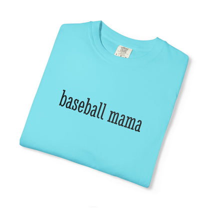 Baseball Mama Custom Name Embroidery T-Shirt - Baseball Mom Gift