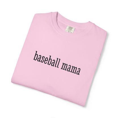 Baseball Mama Custom Name Embroidery T-Shirt - Baseball Mom Gift