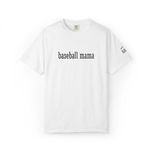 Baseball Mama Custom Name Embroidery T-Shirt - Baseball Mom Gift