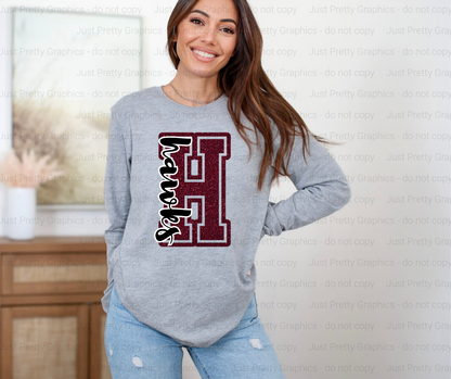 Mascot Glitter Softstyle Tee Shirt - DTF Comfort Colors Shirt