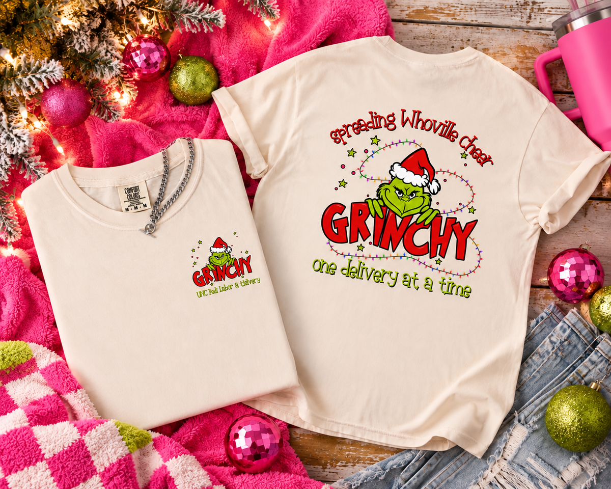 UNC Rex Labor & Delivery Spreading Christmas Cheer Comfort Colors Shirt