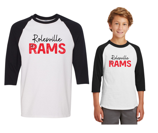 RES Raglan Three-Quarter Length Sleeve Spirit Shirt