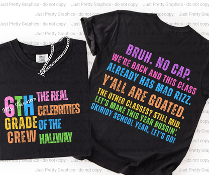Real Celebrities of the Hallway Softstyle T-Shirt - Direct to Film Comfort Colors Personalized Teacher Shirt