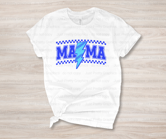 Softball Baseball Lightning Bolt MAMA Softstyle T-shirt - Personalized Comfort Colors Direct to Film Shirt