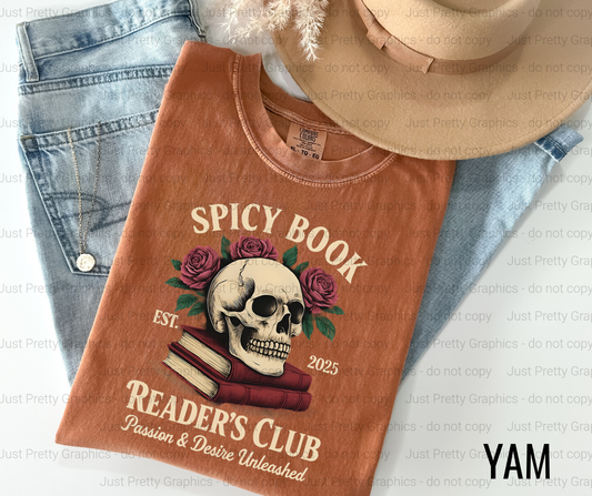 Spicy Book Reader's Club - DTF Comfort Colors Shirt