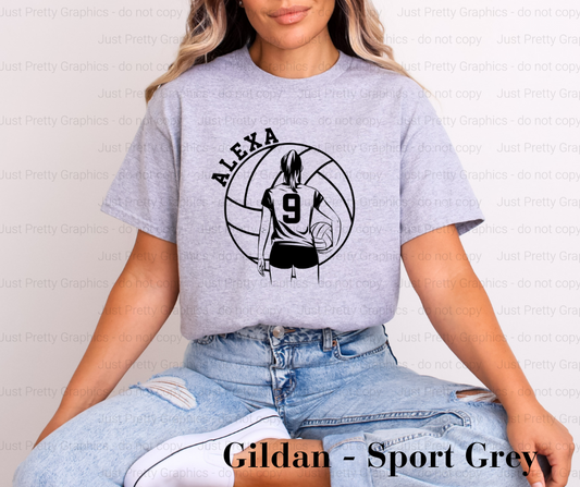 Personalized Volleyball Player Soft Style Shirt - Direct to Film