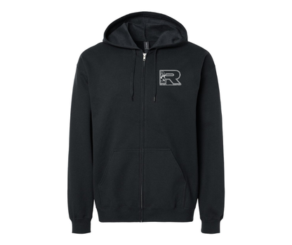 Rolesville Elementary Gildan Softstyle Zip-Up Hooded Sweatshirt