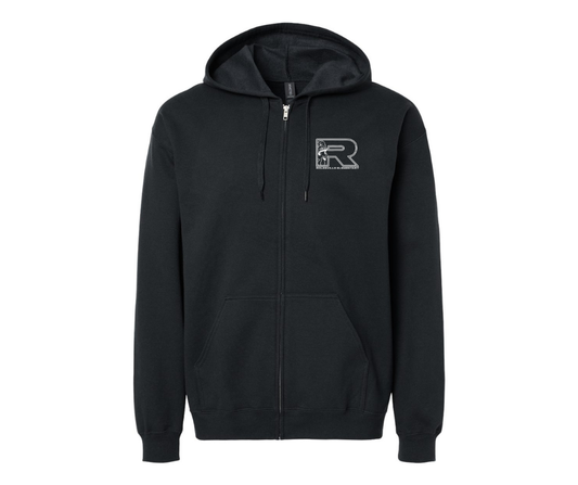 Rolesville Elementary Gildan Softstyle Zip-Up Hooded Sweatshirt