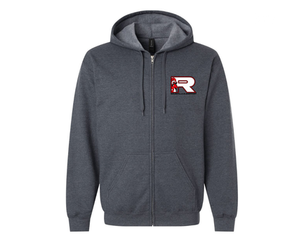 Rolesville Elementary Gildan Softstyle Zip-Up Hooded Sweatshirt