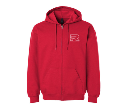 Rolesville Elementary Gildan Softstyle Zip-Up Hooded Sweatshirt